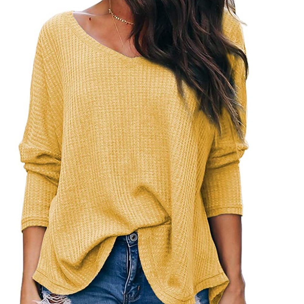 Albe Rita Women's Casual V-Neck Off Shoulder Batwing Sleeve Pullover Tops SZ XL